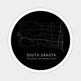 South Dakota State Road Map Magnet